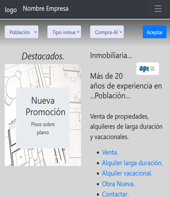 web inmobiliaria SQL